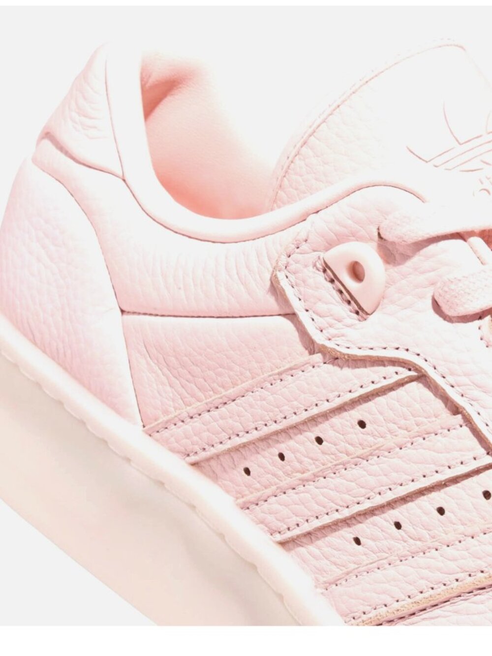 NEW Adidas Rivalry Lux Low IF7183 Leather Sandy Pink/Ivory Men 10 W 11 - Picture 4 of 10